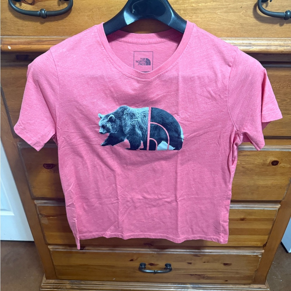 The North Face Women's Pink Bear Graphic Tee